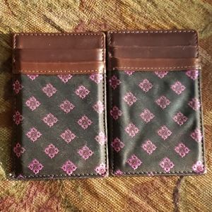 J. CREW magic wallet, pink + brown